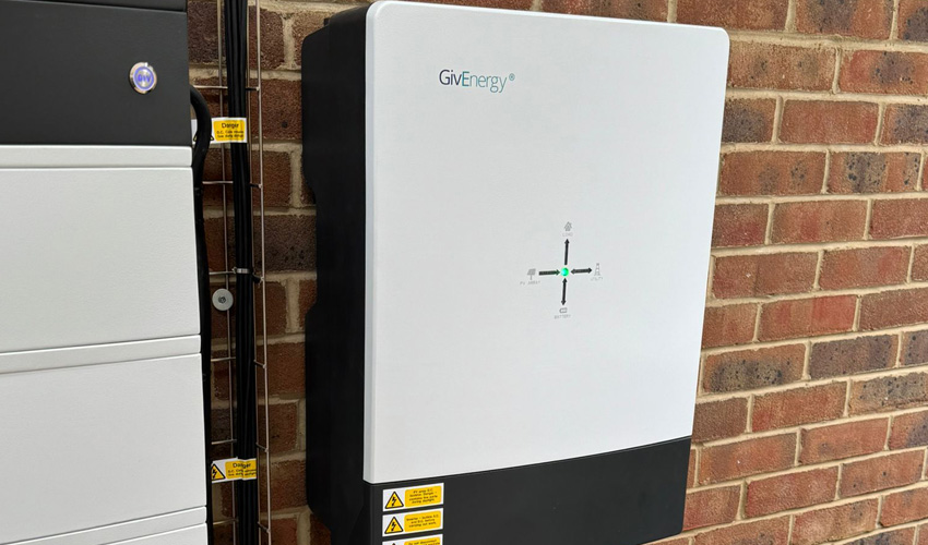 Inverter installed on premises. 