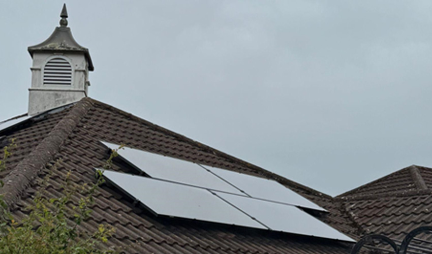 Solar panels on the Marchwood council building.